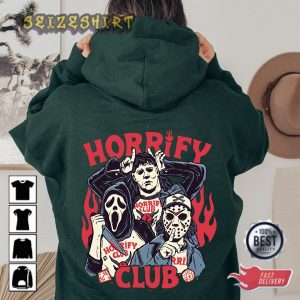 Horrify Club Hoodie Vintage Halloween Hoodie Retro Halloween T-Shirt