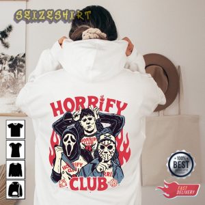 Horrify Club Hoodie Vintage Halloween Hoodie Retro Halloween T-Shirt
