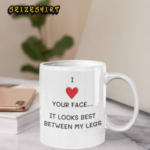 I Love Your Face Valentines Day Love Vibe Ceramic Coffee Mug