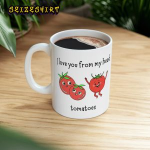 I Love you From My Heart Tomato Love Coffee Mug