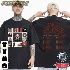 Janet Jackson Together Again Tour 2023 Gift For Fan T-Shirt
