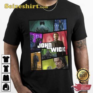John Wick Game Keanu Guns Lots Of Guns Unisex T-Shirt