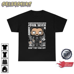 John Wick Tee The Fvchked with The Wrong Guy Unisex Shirt