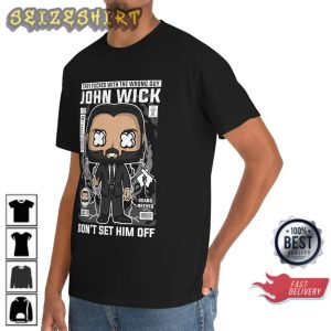 John Wick Tee The Fvchked with The Wrong Guy Unisex Shirt