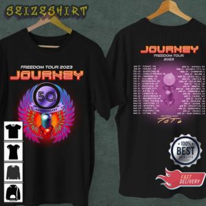 Journey 2023 Freedom Tour 2 Sided Unisex Graphic Sweatshirt