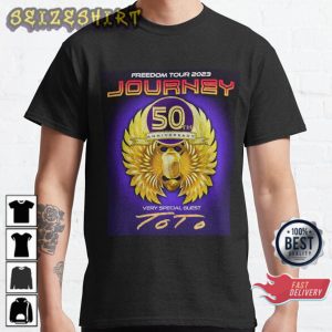 Journey 2023 Freedom Tour Concert Rock 2023 Journey Rock Band Music Gift T-Shirt