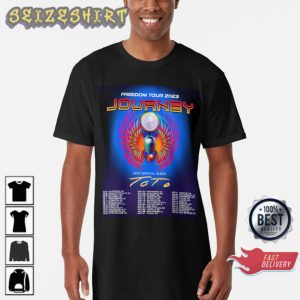 Journey Freedom Tour 2023 With Locations And Dates Graphic T-Shirt