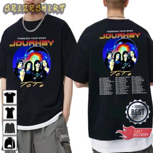 Journey Freedom World Tour 2023 Concert Rock Music Hip Hop Rap 2023 Tee