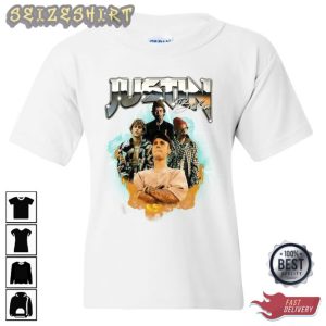 Justin Bieber Printed Graphic Rap Hip-Hop Bootleg Retro Unisex T-Shirt