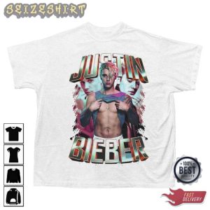 Justin Bieber Printed Graphic Tee Vintage Justin Bieber T-shirt