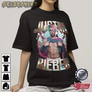 Justin Bieber Printed Graphic Tee Vintage Justin Bieber T-shirt