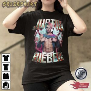 Justin Bieber Printed Graphic Tee Vintage Justin Bieber T-shirt