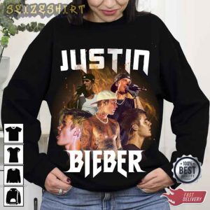 Justin Bieber Vintage White Rap Tee 90’s Retro Merch T-Shirt