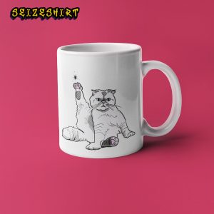 Karma is a Cat Swiftie fan Gift Ceramic White Glossy Coffee Mug