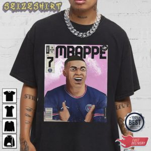 Kylian Mbappé Shirt Soccer Comic T-Shirt