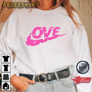 LOVE Vibe Valentines Day Swoosh N1KE Heart Valentine’s Day Sweatshirt