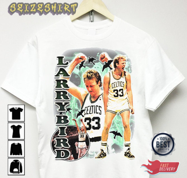 Larry Bird T-shirt Vintage Celtics Basketball Shirt