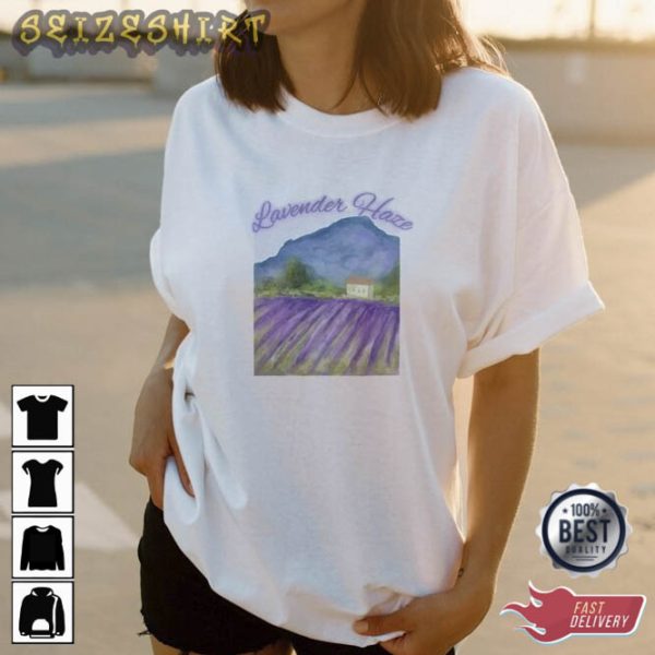 Lavender Haze Embroidered Tee Shirt Taylor Shirt