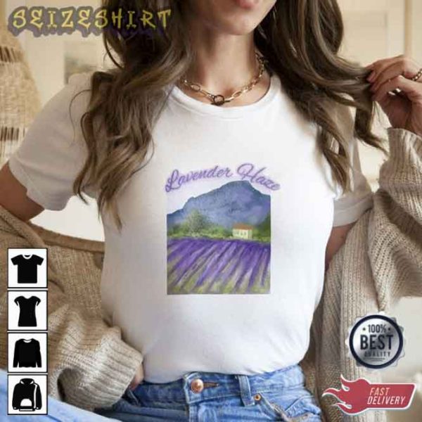 Lavender Haze Embroidered Tee Shirt Taylor Shirt