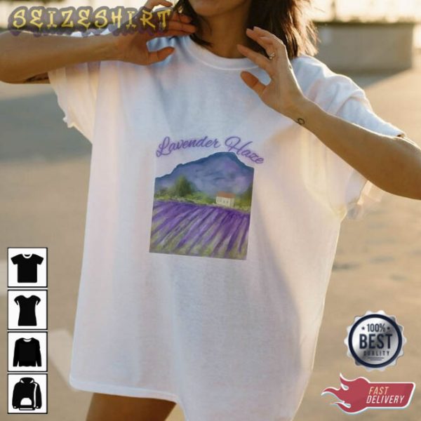 Lavender Haze Embroidered Tee Shirt Taylor Shirt