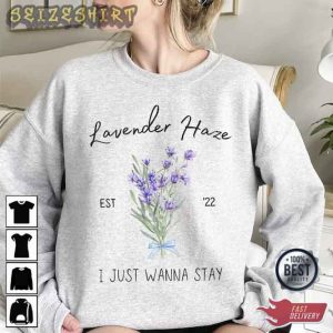 Lavender haze Embroidered Sand Sweatshirt