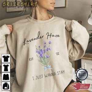 Lavender haze Embroidered Sand Sweatshirt