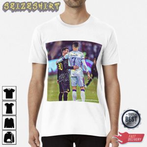 Lionel Messi and Cristiano Ronaldo The Two GOAT T-Shirt