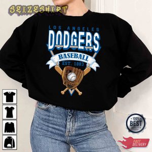 Los Angeles Baseball Crewneck Sweatshirt Vintage Los Angeles T-Shirt