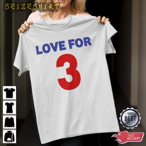 Love For 3 Damar Hamlin Pray For Damar Hamlin T-Shirt