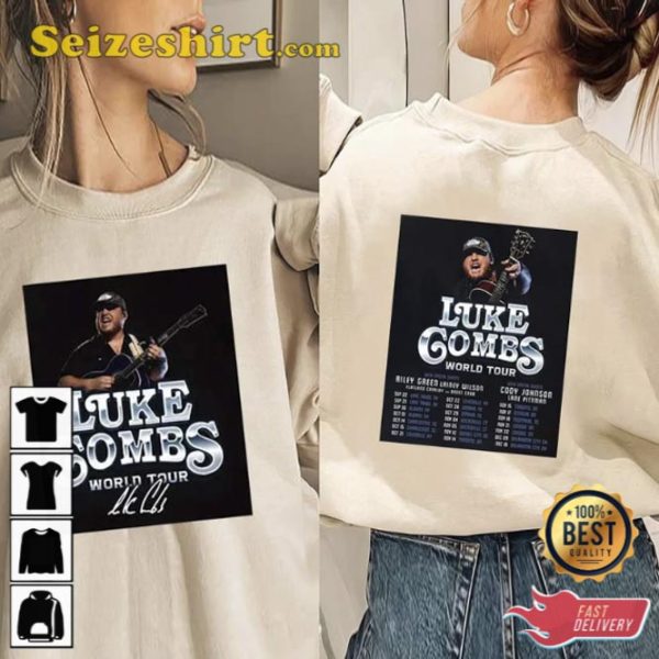 Luke Combs World Tour two sided Shirt