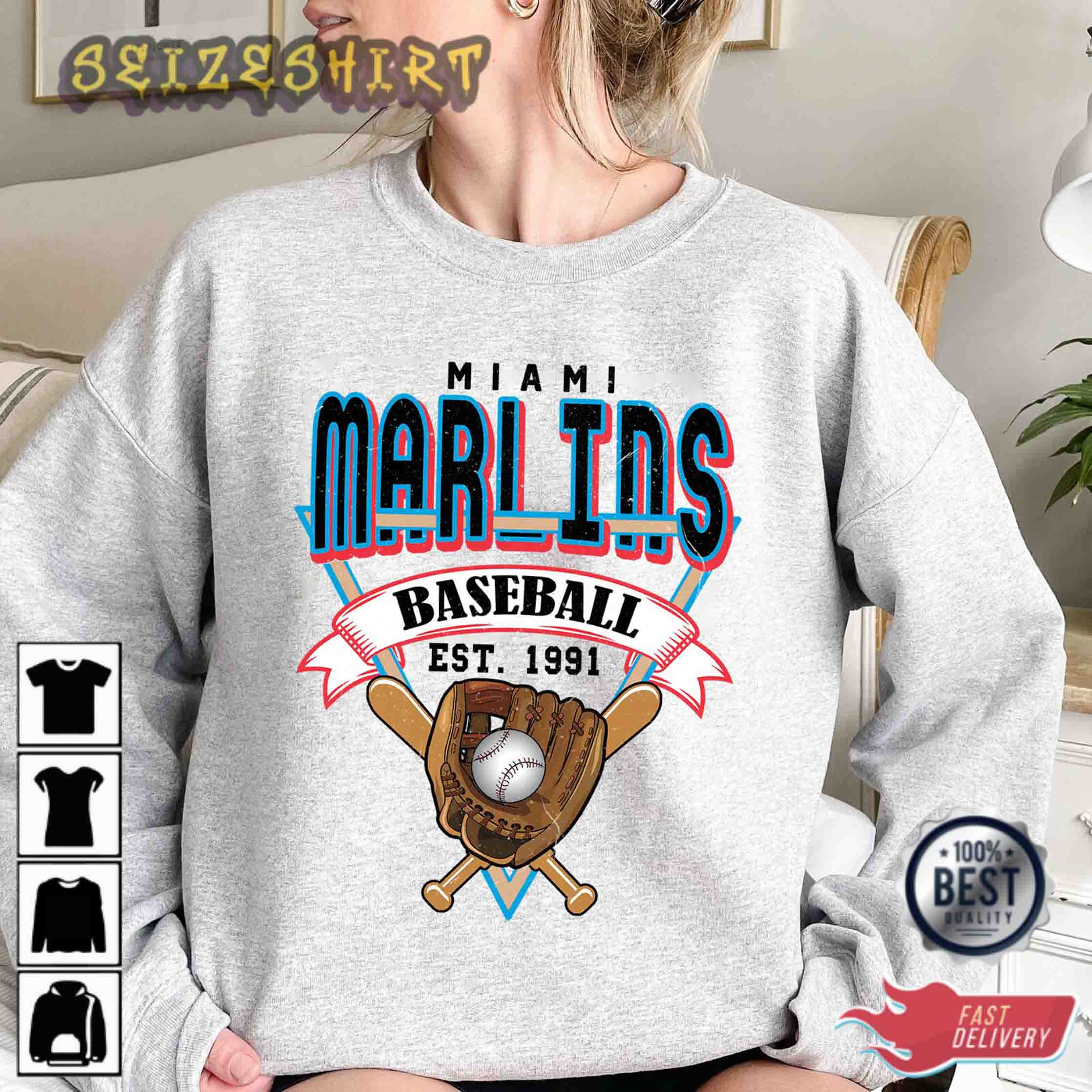 Miami Marlins Baseball Classic Sweatshirt