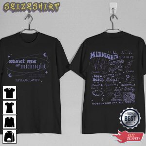 Meet Me At Midnight Tracklist TS Midnights Swiftie T-Shirt