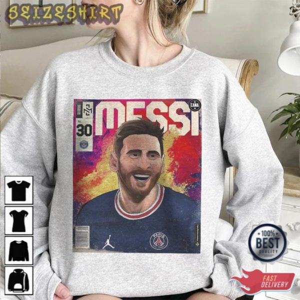Messi 10 Shirt GOAT Comic Shirt