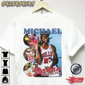Michael Jordan T-shirt Chicago Bulls Vintage Shirt For Basketball Lover