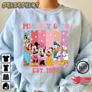 Mickey & Co Est 1928 Valentine Mickey And Co Mickey and Friends Valentine Sweatshirt