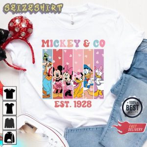 Mickey & Co Est 1928 Valentine Mickey And Co Mickey and Friends Valentine Sweatshirt