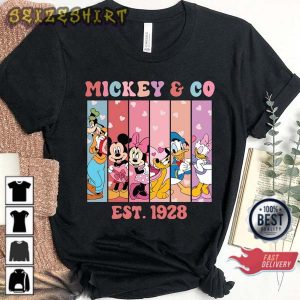 Mickey & Co Est 1928 Valentine Mickey And Co Mickey and Friends Valentine Sweatshirt