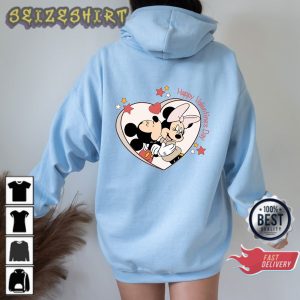 Mickey and Minnie In Love Mickey Minnie Kissing Women Valentines Day Hoodie