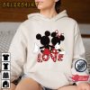 Mickey and Minnie In Love Valentines Day Couples Mickey Minnie Love Vibe Hoodie