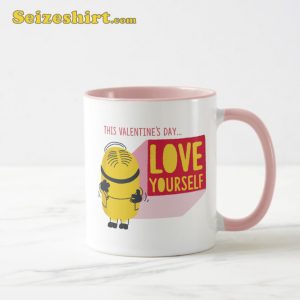 Minions Valentine's Day Stuart Love Yourself Mug