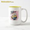 Minions Valentine’s Day Bob I Love Us Two Tone Coffee Mug