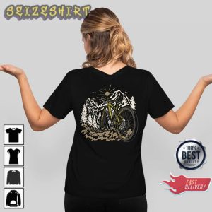 Mountain Biker Back Mountain Bike Lover Gift Unisex Graphic T-Shirt