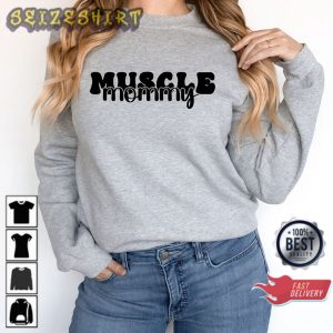 Muscle Mommy Gym Work Out Fitness Workout Gift Unisex Sweatshirt
