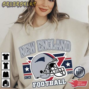 New England Football Vintage Retro England Football AFC Fan Shirt