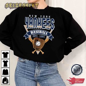 New York Baseball Crewneck Sweatshirt Vintage New York T-Shirt