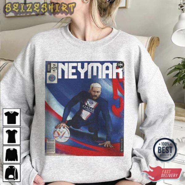Neymar JR Shirt Soccer Comic Shirt