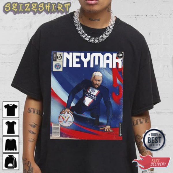 Neymar JR Shirt Soccer Comic Shirt