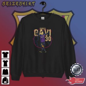 Pablo Gavi Barcelona La Liga Spain Vetement Gavi Shirt