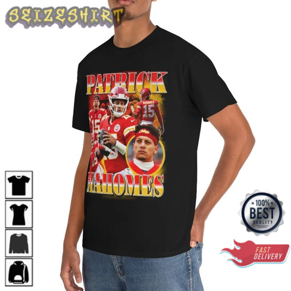 Patrick Mahomes Kansas City Chiefs Red Kingdom Retro 90s Shirt