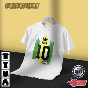 Pele Football Legend Brasil Football Rip Pele Tshirt